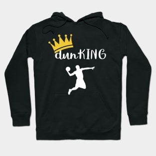 Retro vintage dunking basketball king Hoodie